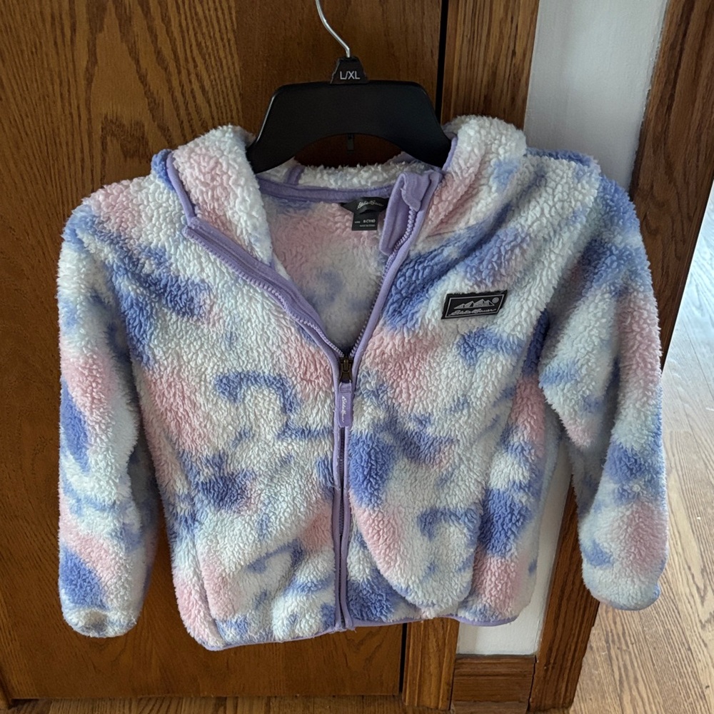Eddie Bauer Kids Fleece Hoodie - Pink and Blue